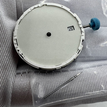 Miyota 6N10 quartz watch movement with luminescent hands and date, premium accessory for timepieces.