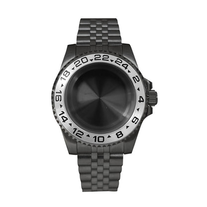 Boîtier de montre en verre saphir 40 mm pour mouvement NH35/NH36, boîtier modifié