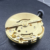 Golden Miyota Citizen 8200/8215 Mechanical Movement Double Calendar Date At 3