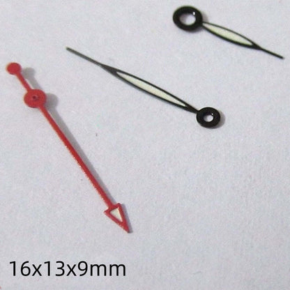 2 Sets/Pack 16mm grüne Lume Uhren Hände Set für Miyota 2035 2115 2105 2305