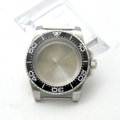Montre de yacht automatique 40 mm GMT, boîtier compatible avec le mouvement NH35/36, verre saphir