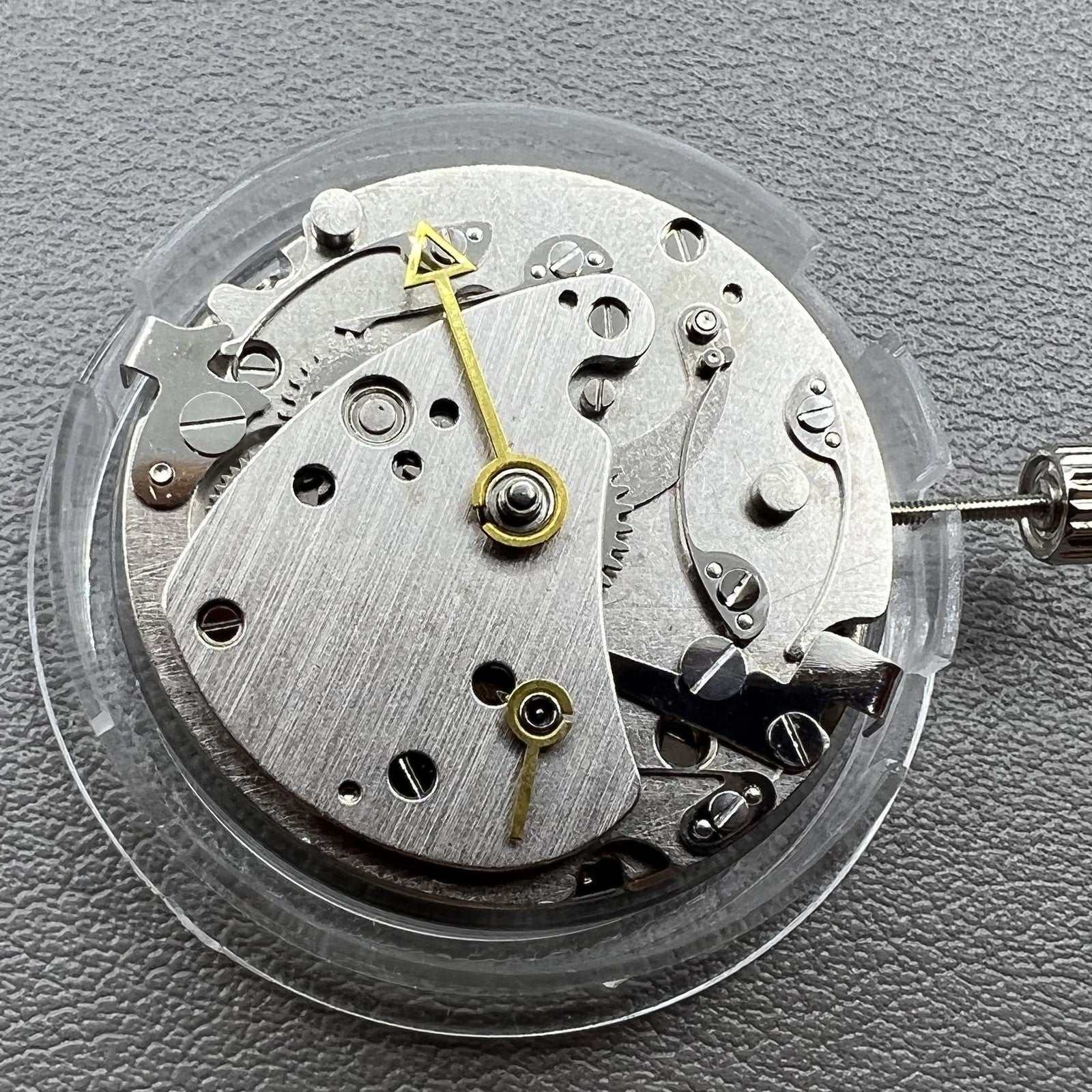 Tianjin Seagull TY2711 automatic movement showcasing precise mechanical watch parts and craftsmanship.