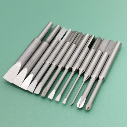 Ergonomic stainless steel screwdriver spare blades for watchmakers, precision tool set