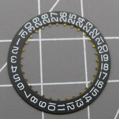 Generic Date@3/6 black date disk wheel for ETA2824-2 2892 watch movement accessories.
