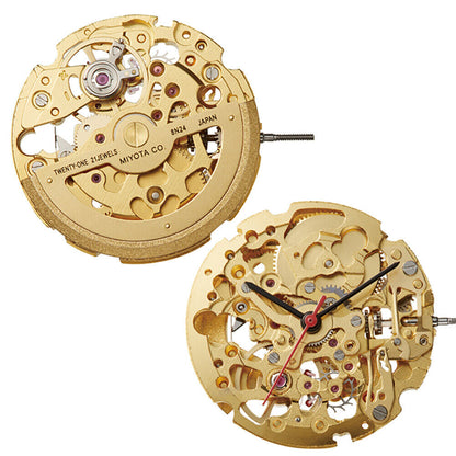 Miyota 8N24 Golden Automatic Mechanical Japan Movement