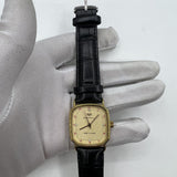 28mm Seagull Manual Mechanical Ladies Watch Golden Square Case Golden Nail