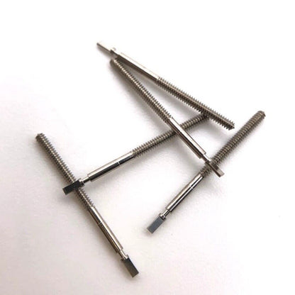 Generic watch winding stem compatible with ETA 255.112 and 255.441 movements for accurate time setting.