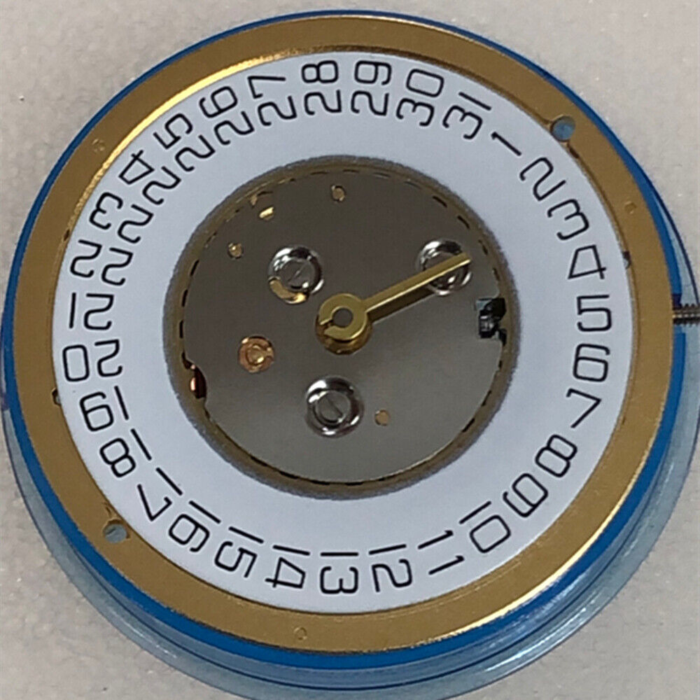 Montre à quartz dorée ISA 220 pour homme avec calendrier