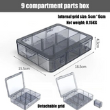 Plastic Container Box for Tools Case Screw Jewelry PartsTransparent Storage