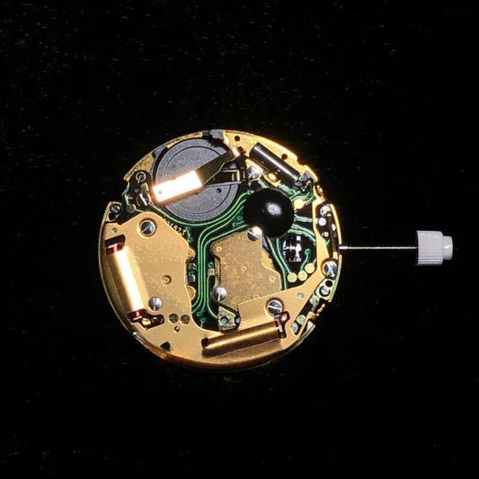 Original Swiss Made ISA 8171 quartz watch movement with date display at 4/6, multifunctional and precise timing.