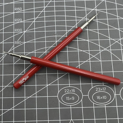 Swiss Horotec MSA05.009 watch hand lifting levers, 1.00mm wide, ideal for seconds hands precision adjustments.