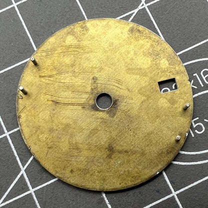 28,5 mm Kupfer Zifferblatt mit gelbem emaillierten Verlauf für Uhrwerk NH34 NH35