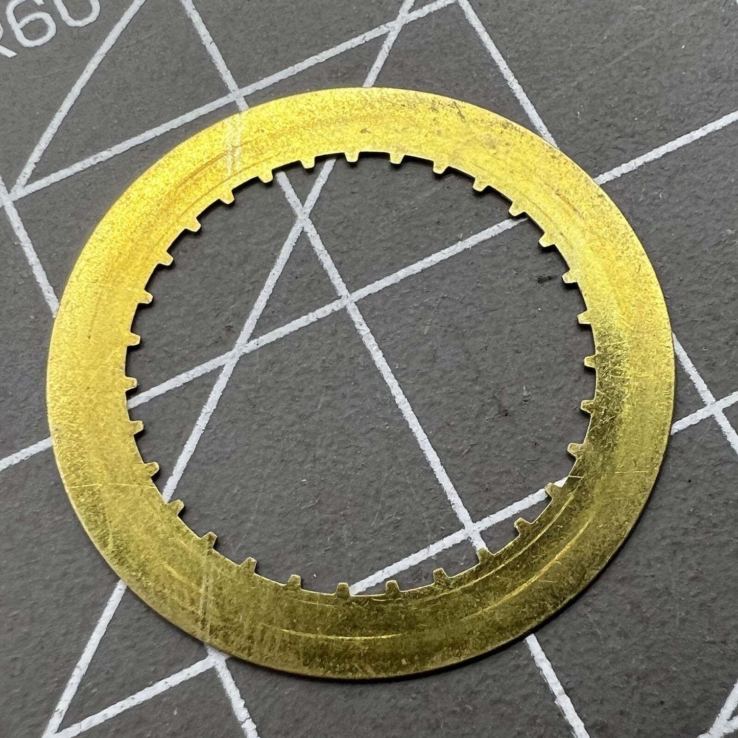 OM Font Date Disk with clear date wheel for ETA 2824 Date At 6 watch movement, precise replacement part by OM.