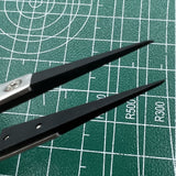 Stainless Steel Tweezers Carbon Fiber Head Tweezers Watch Repair Tool