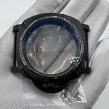 44mm 316L Black Sapphire Glass Watch Case for Seagull ST3600/ST3621/ETA6497/6498