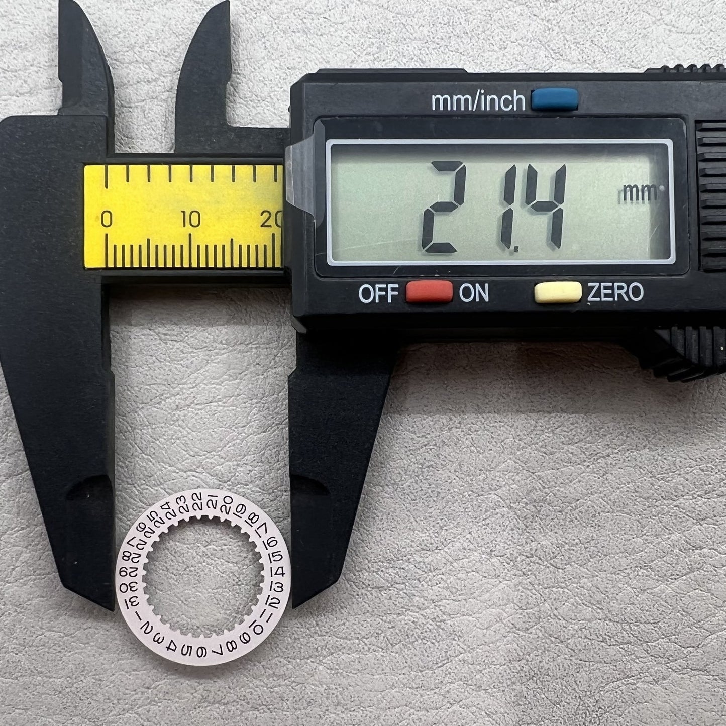 Graue Datumsscheibe Austausch Rad Datum Rad Universell für RLX 3135 Uhrwerk