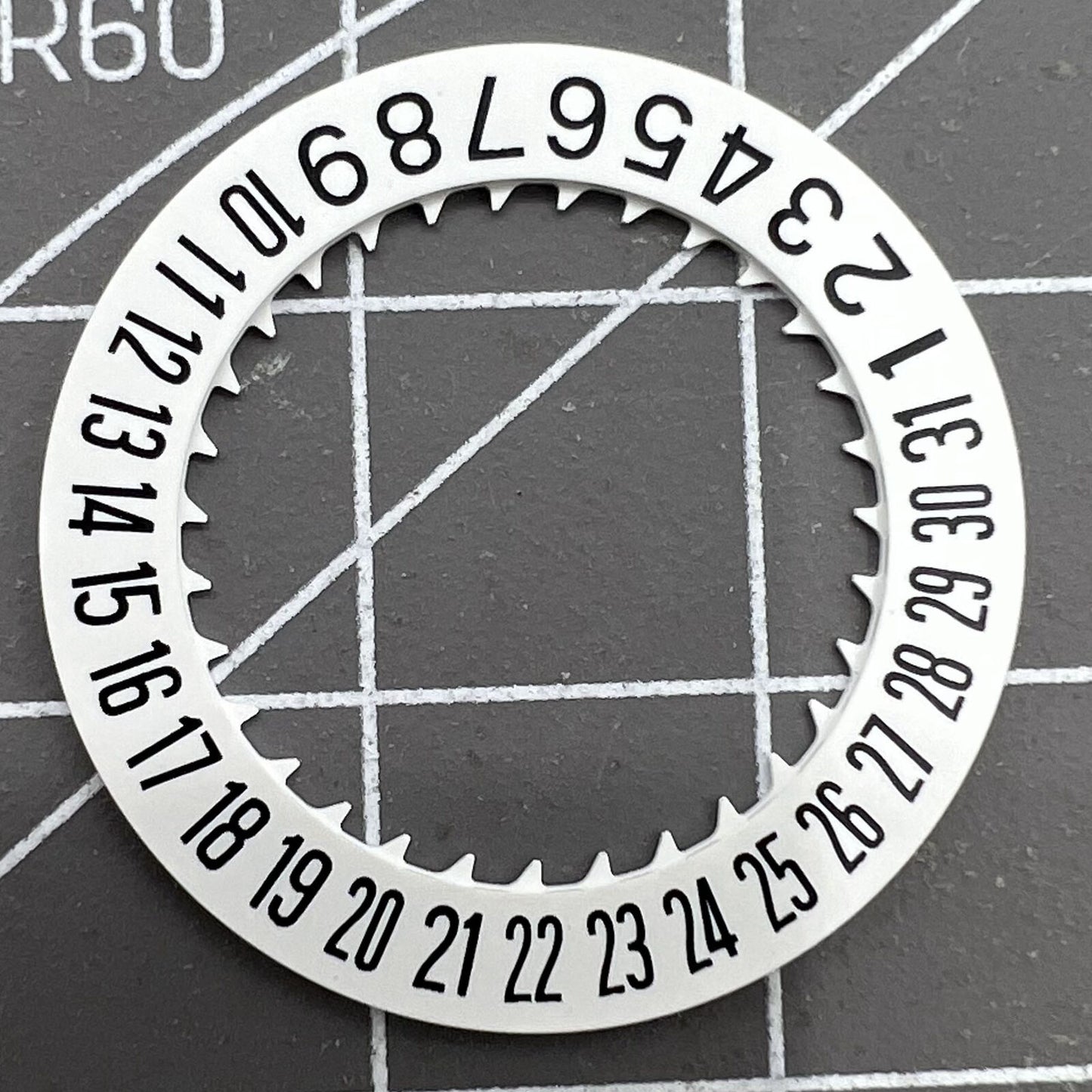 Arabic date disk wheel for Japan NH35 automatic mechanical watch movement, precision replacement part.