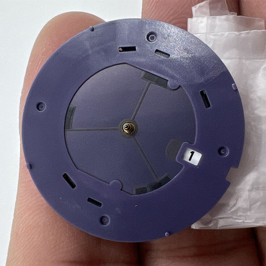 Genuine Japan Epson AS32A solar watch movement with 3 hands and date at 3 o'clock for precise timekeeping.