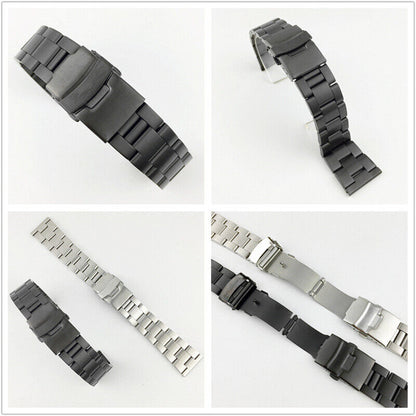 Diving Silk waterproof watch band with double lock buckle, fits 18-26mm watches.