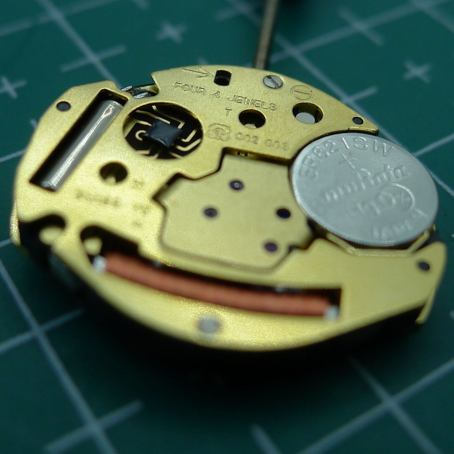 ETA 902.002 quartz watch movement with 2 hands, Swiss precision, ideal for watch repair accessories.