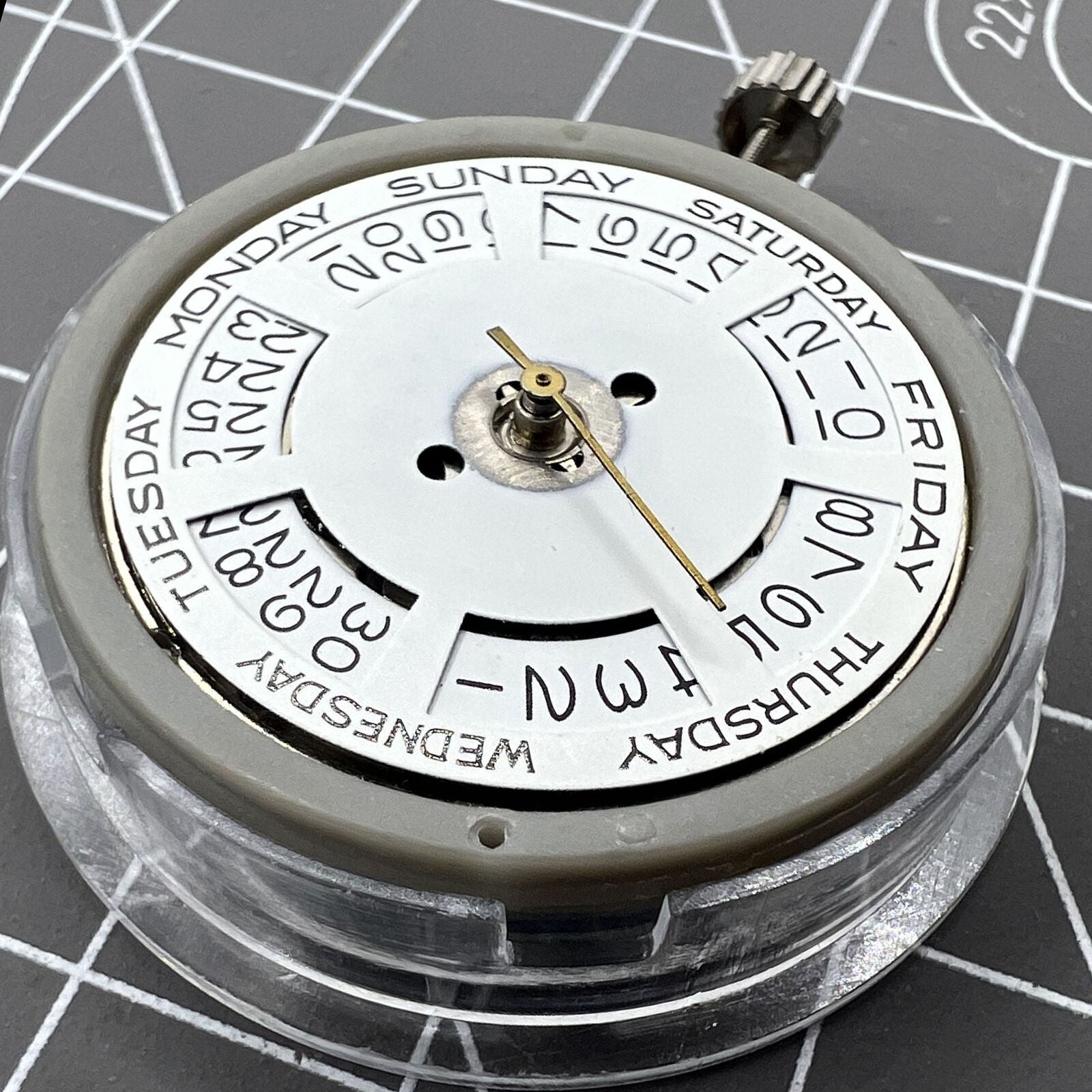 Tianjin Seagull T16 watch featuring day-date automatic mechanical movement and white dial design.