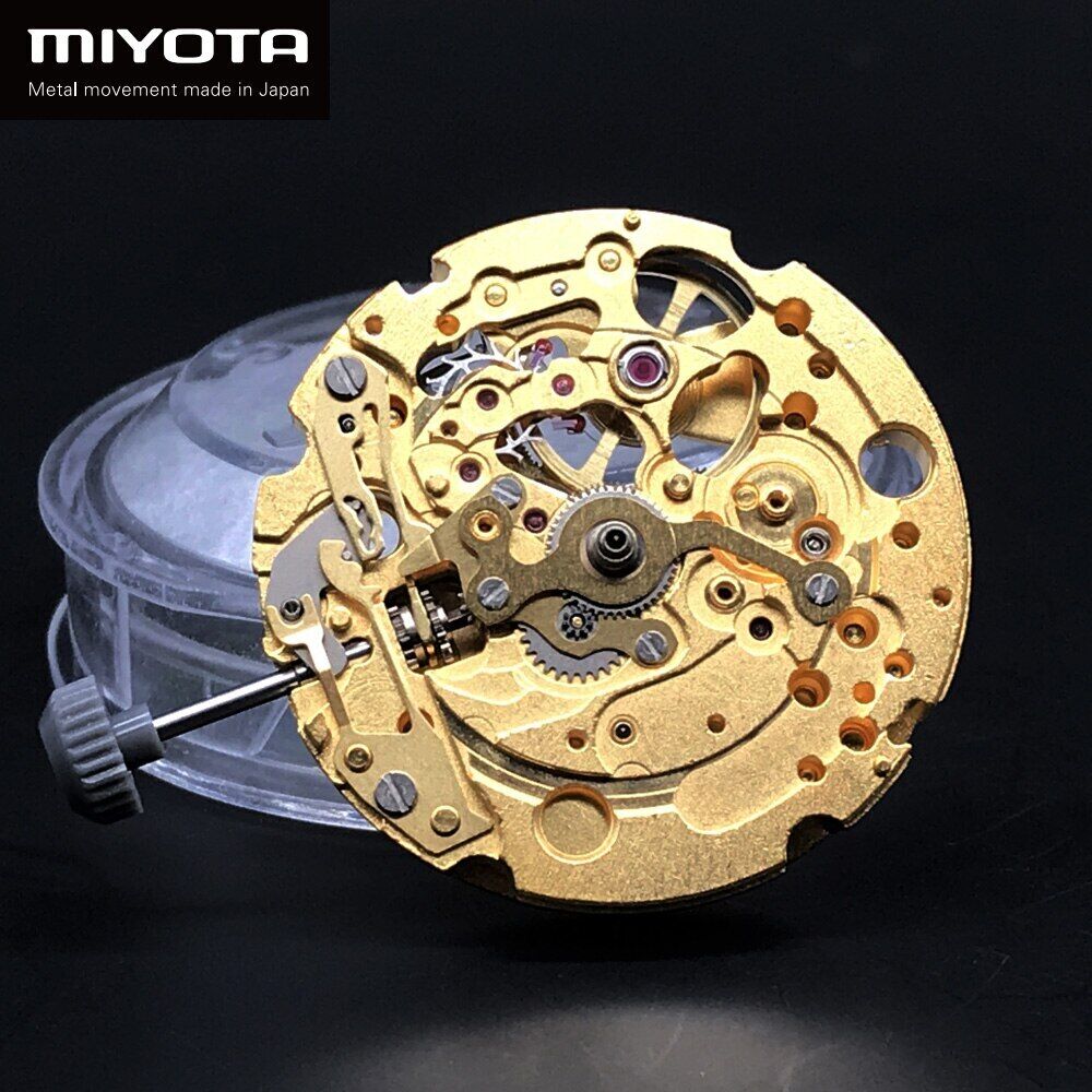 Silber/Gold Mechanisches Uhrwerk 82S0 Japan Miyota (CITIZEN) Automatisches Uhrwerk 
