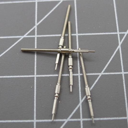 Set of 5 replacement watch winding stems compatible with TY2502-2505 movements for watch repair.