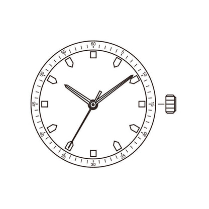 Miyota Super 2035 Golden Japan Quartz Movement