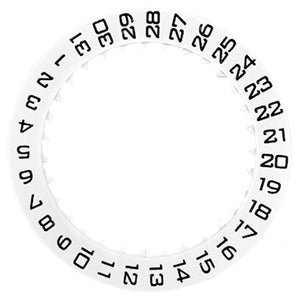 White KA Font Date At 3 Date Disk Wheel Date Wheel for Miyota 8215 Movement