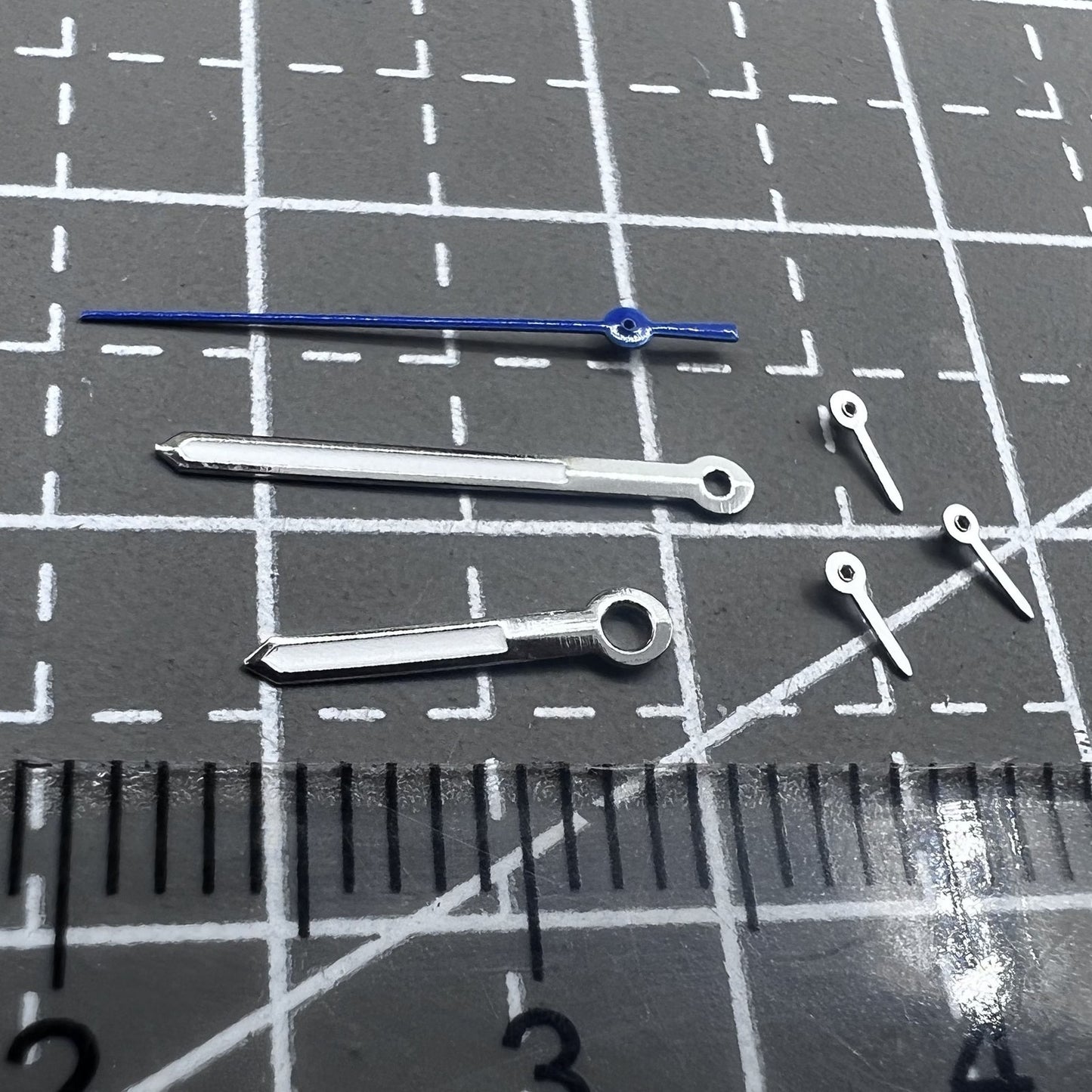 14mm Sekundenzeiger Set Blau Silber Grün Leuchtzeiger für Miyota JS15 Uhrwerk