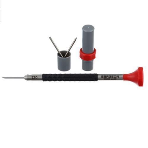 Bergeon 6899-AT-120 Ergonomic 1.20mm Screwdrivers with Spare Blades