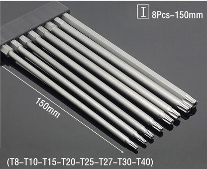 50/75/100/150mm Security Tamper Proof Magnetic Screwdriver Set Drill Bit Screw
