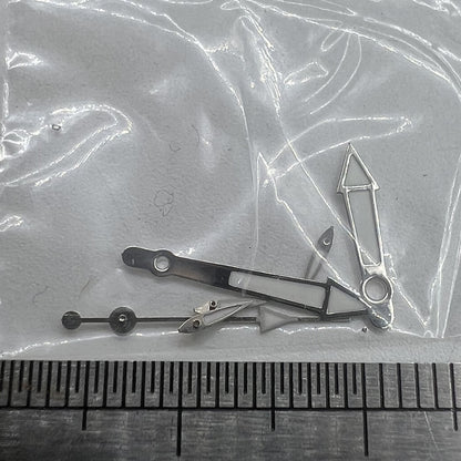 13 mm silberner Rand, grüne Leuchtzeiger für Miyota OS10 OS20 OS22 OS60 OS80 