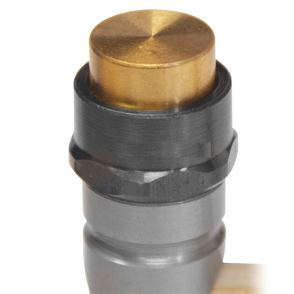 Swiss Bergeon 30417 hammer with replaceable brass and synthetic ends for delicate watch repairs.