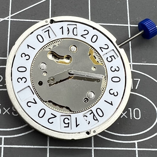 Swiss Ronda 5040B Quartz watch movement with date function, precise timekeeping for repairs and upgrades