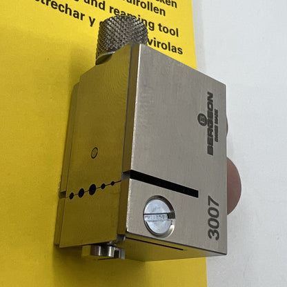 Swiss Bergeon 3007 collet closing tool, precision watch repair accessory crafted in Switzerland.
