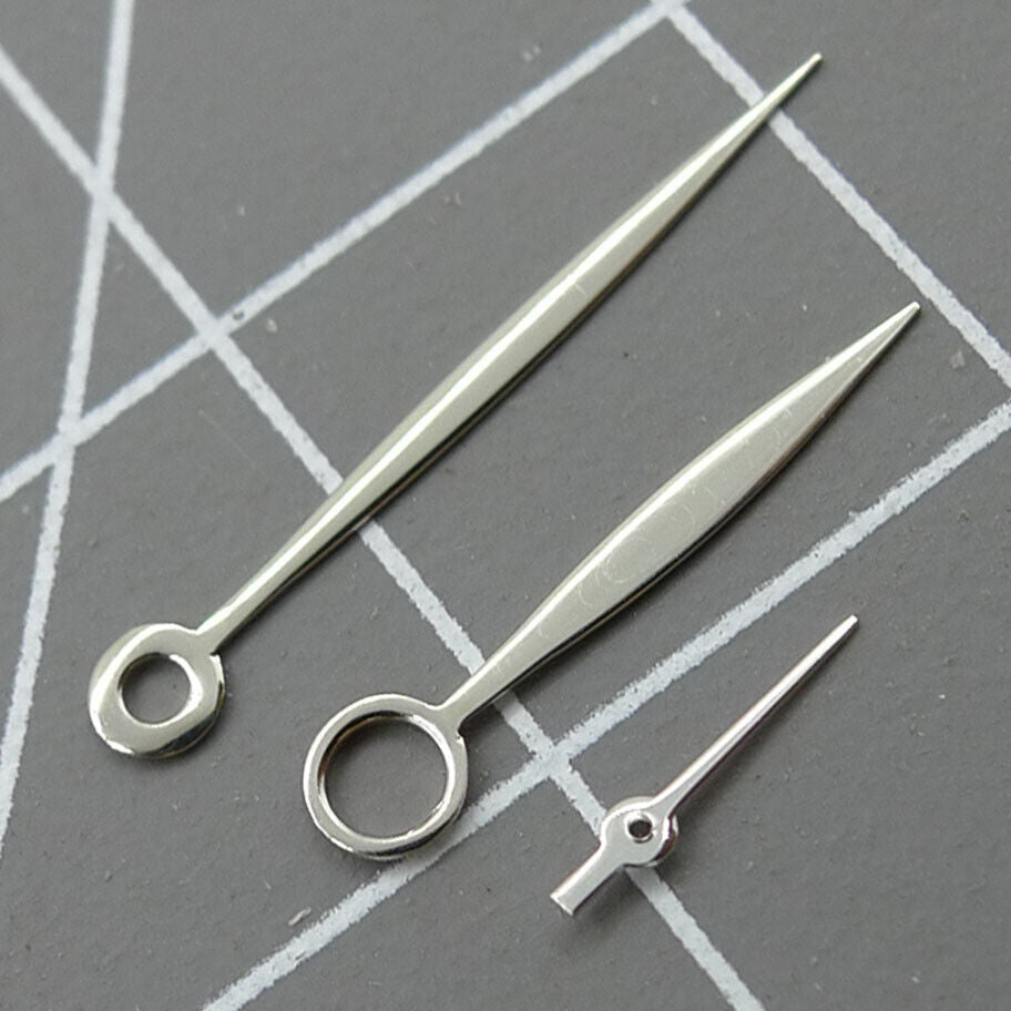 Silver Willow Leaf watch hands by Silver Willow, compatible with Seagull ST3600/ST3621 and ETA6497/6498 movements.