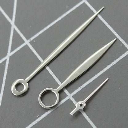 Silver Willow Leaf watch hands by Silver Willow, compatible with Seagull ST3600/ST3621 and ETA6497/6498 movements.