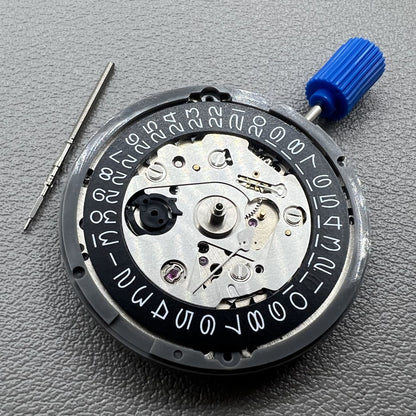 Japan NH35 Automatische mechanische Bewegung Vintage 24 Juwelen Schwarzes Datumrad