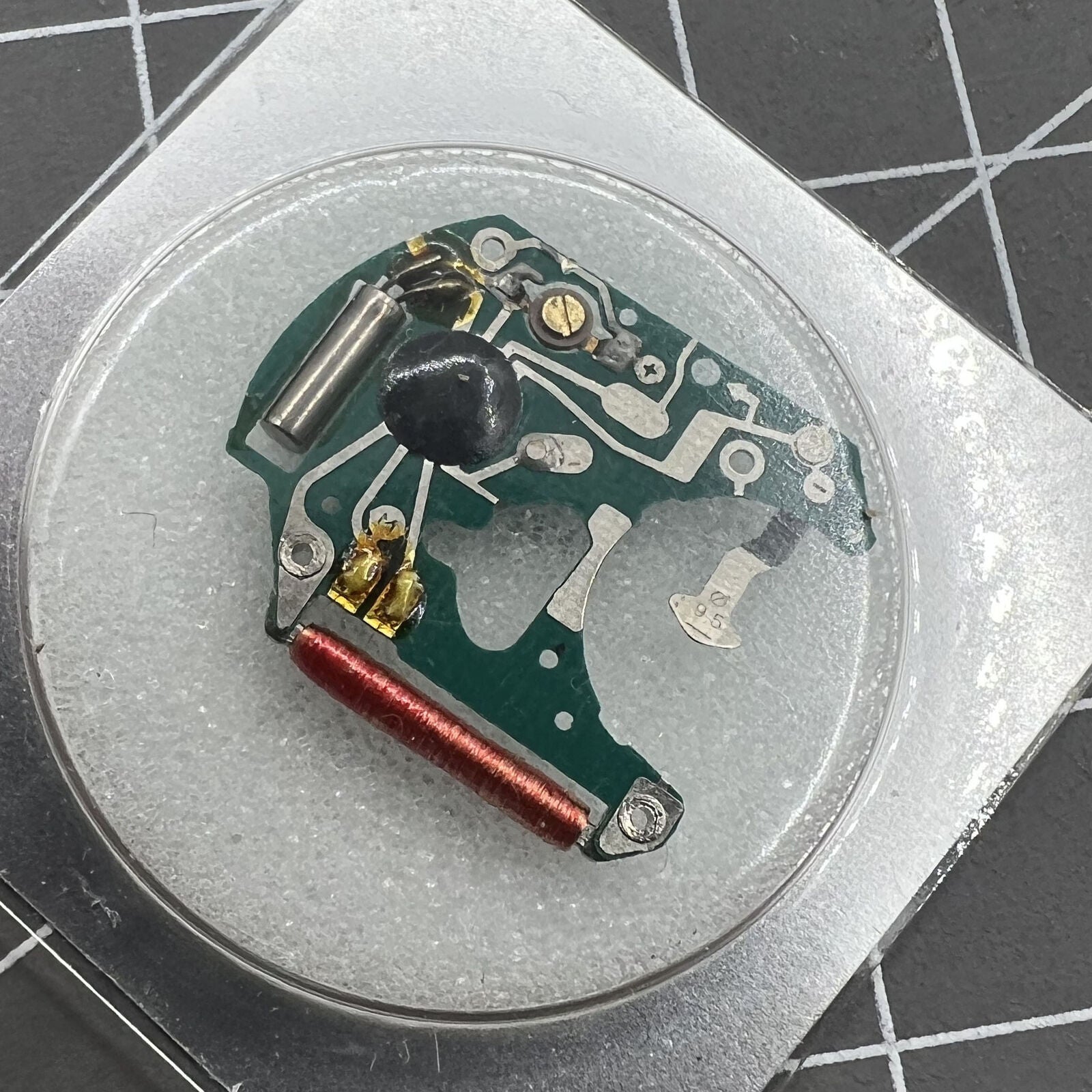 Circuit board for ETA 955.112/955.412/955.414 quartz watch movement, reliable precision.