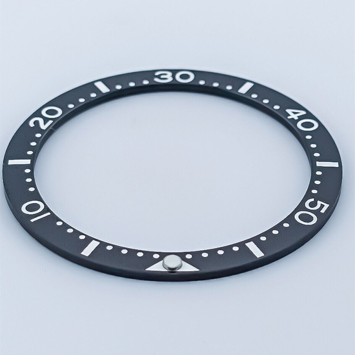 SUB 33.65x27.3mm flat ceramic watch bezel insert for women's watch customization.