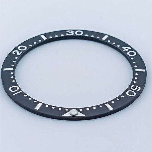 SUB 33.65x27.3mm flat ceramic watch bezel insert for women's watch customization.