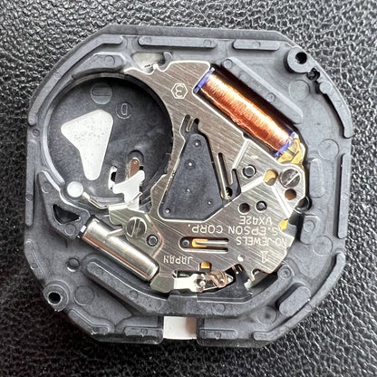 2 Stück Hattori VX42 VX42E Quarzwerk Goldenes Zifferblatt Tagposition 3 Uhr