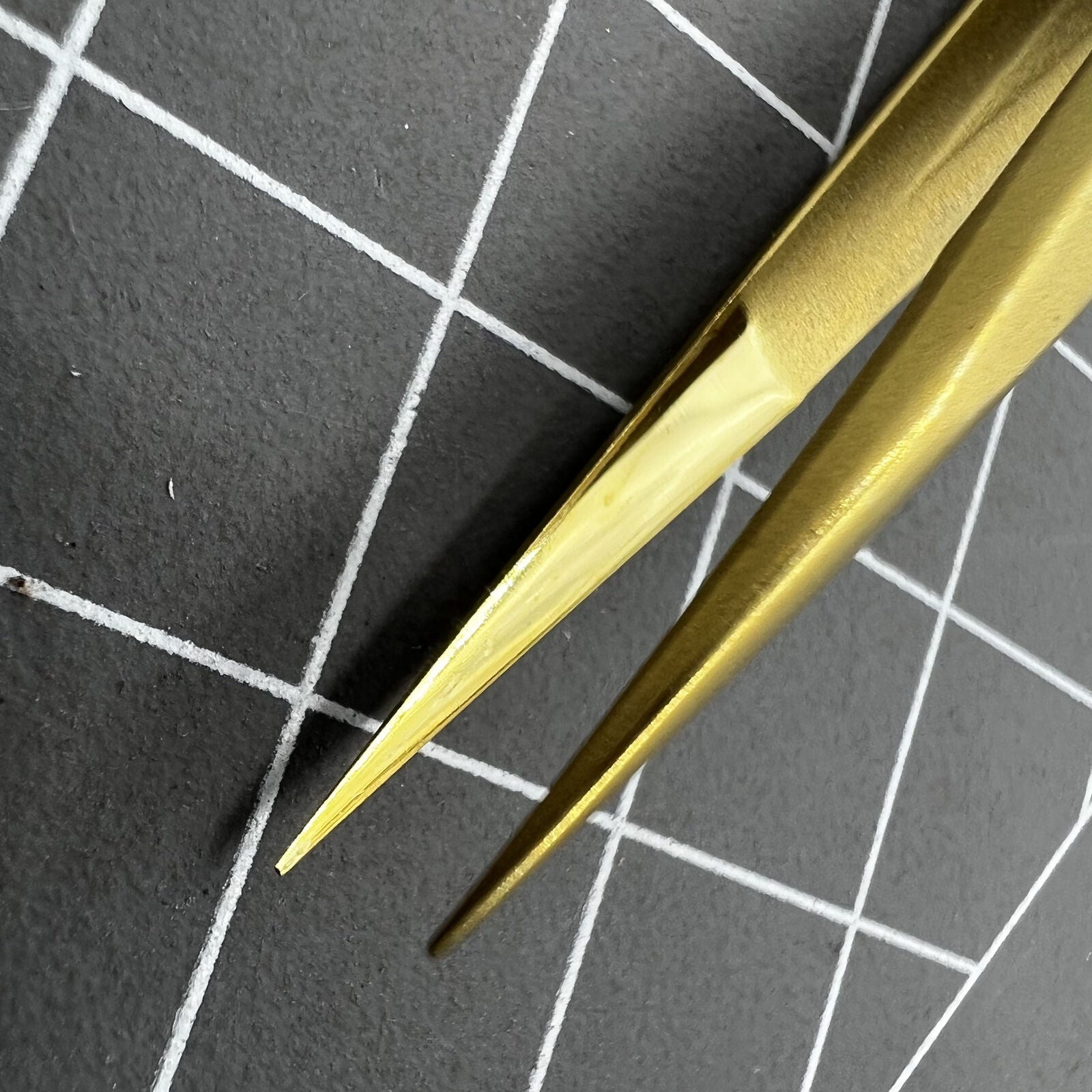 Swiss Bergeon 7422-PM-S5 brass anti-magnetic tweezers for delicate watch repair and precise handling.