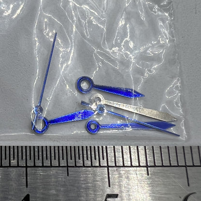 Aiguilles de montre bleues 11 mm en forme de flèche sans luminescence pour mouvement à quartz Miyota 2035 #11