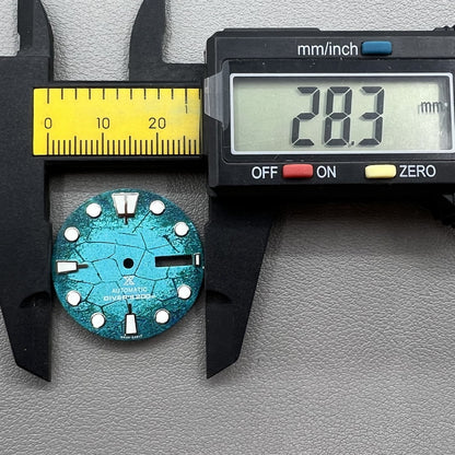 Blue Diving Green Luminal Watch Dial pour le mouvement NH35 NH36 modifié