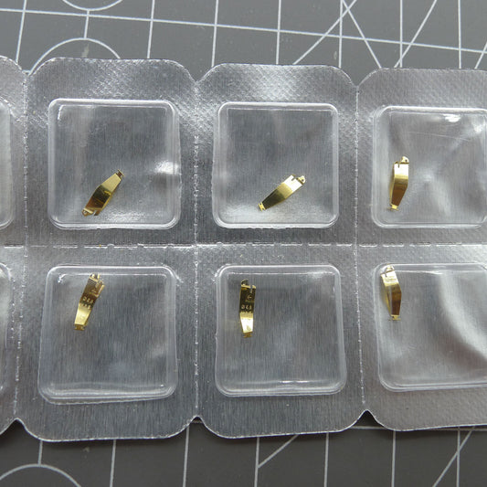 Set of 3 battery fixing plates for ETA976.001 quartz movements, durable design, precise fit for watch repair.