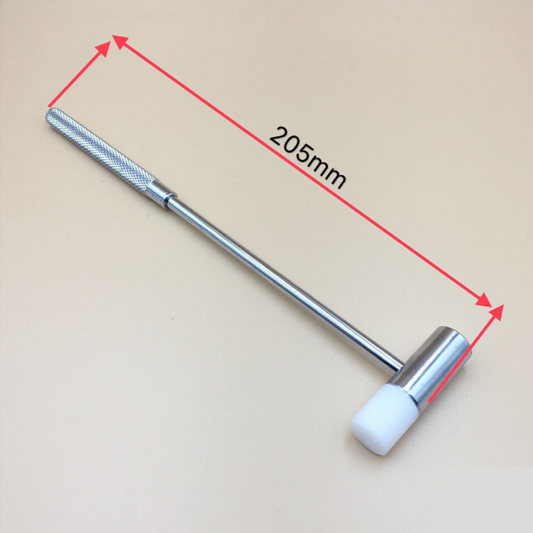 Marteau en acier, manche en acier, outil de réparation de maillons de bracelet de montre, 2 têtes #2