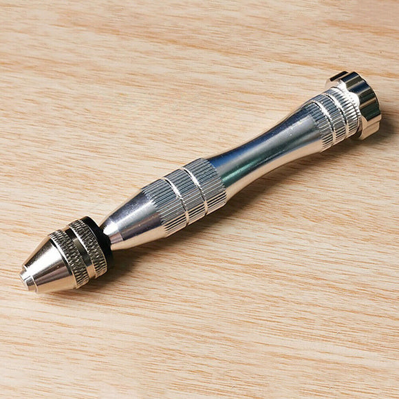 China Made 12cm Non-slip Silver Steel Pin Vice Watchmaker Tool Opening 0.3-3mm