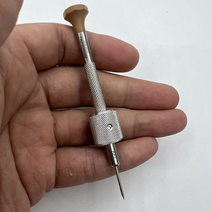Bergeon 30081-TAM-130 Swiss Made 1.30mm drum barrel screwdriver for precise watch accessory repairs.